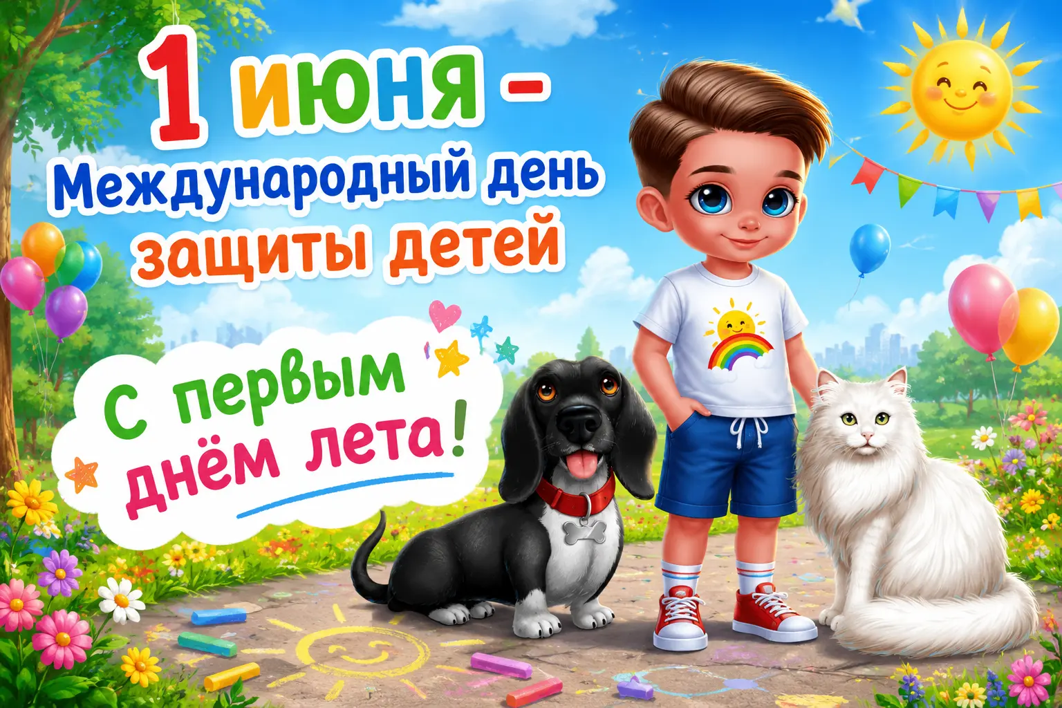 Герои сайта на летнем фоне