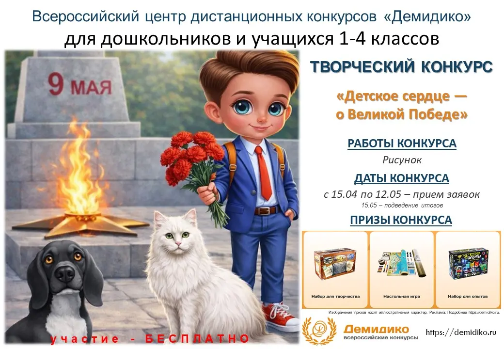 краткая информация о творческом конкурсе май