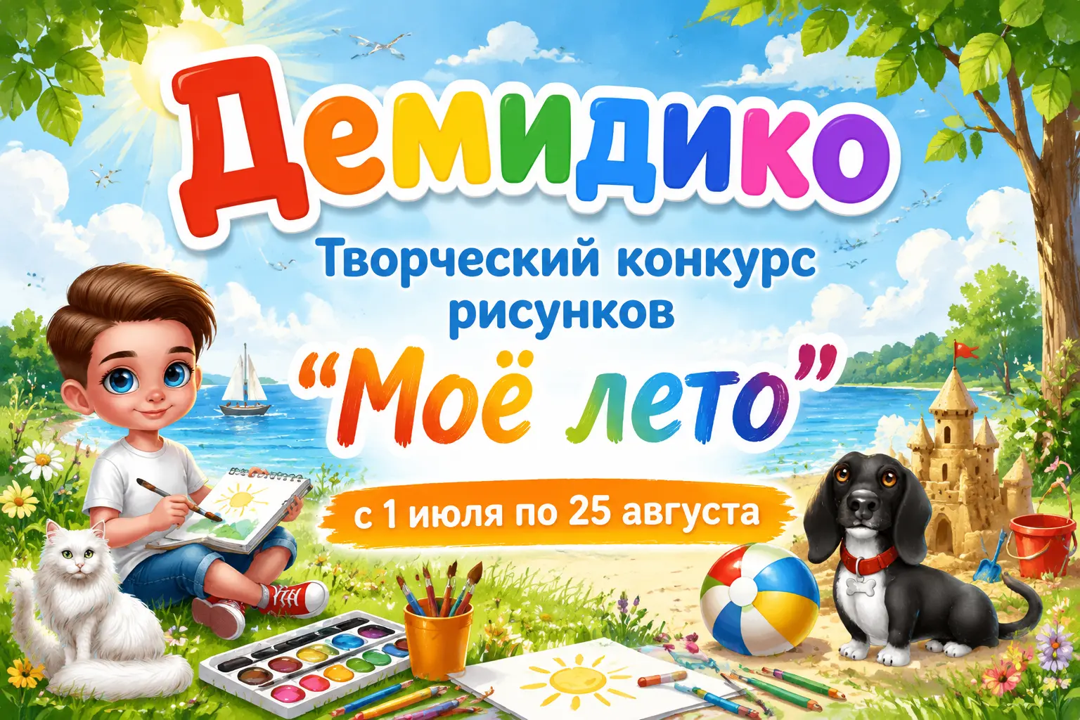 на берегу водоема рисуют, краткая информация о конкурсе
