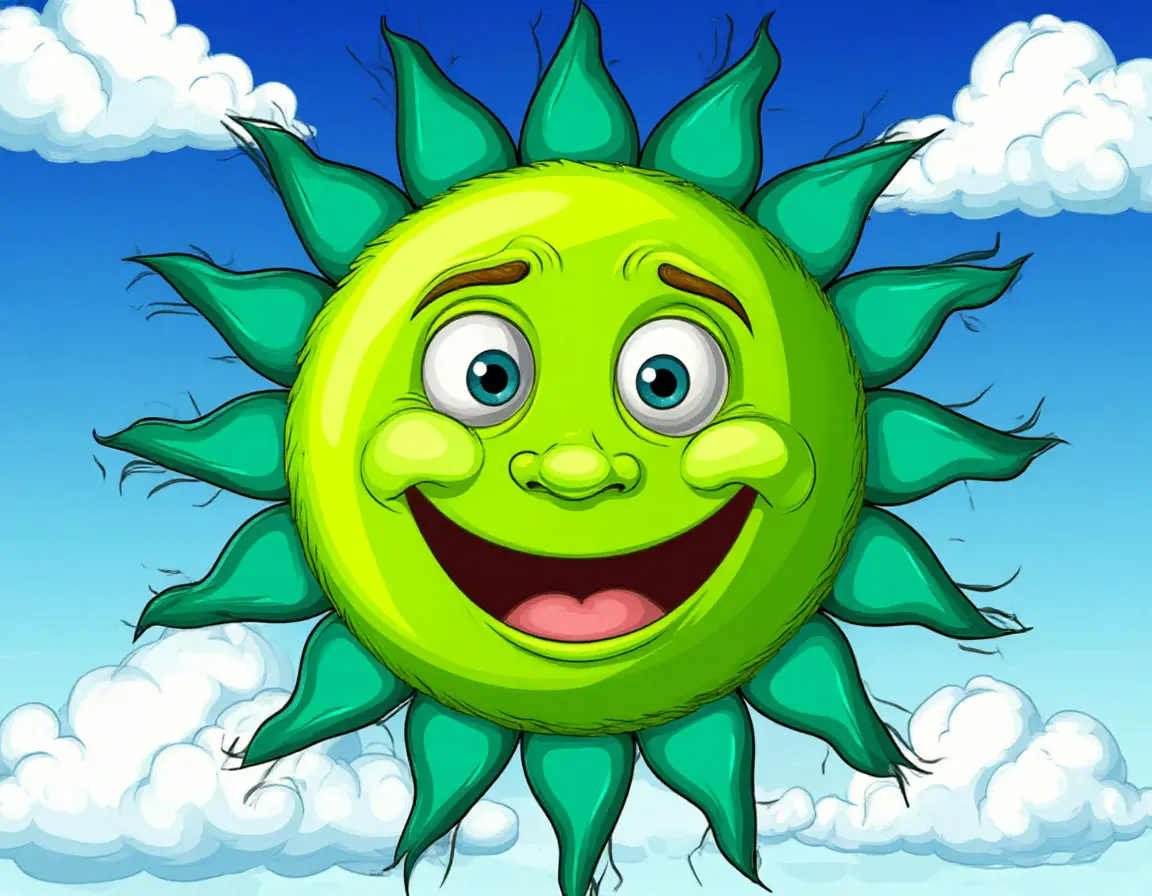 зеленое солнце