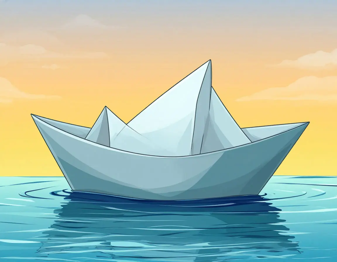 бумажный кораблик