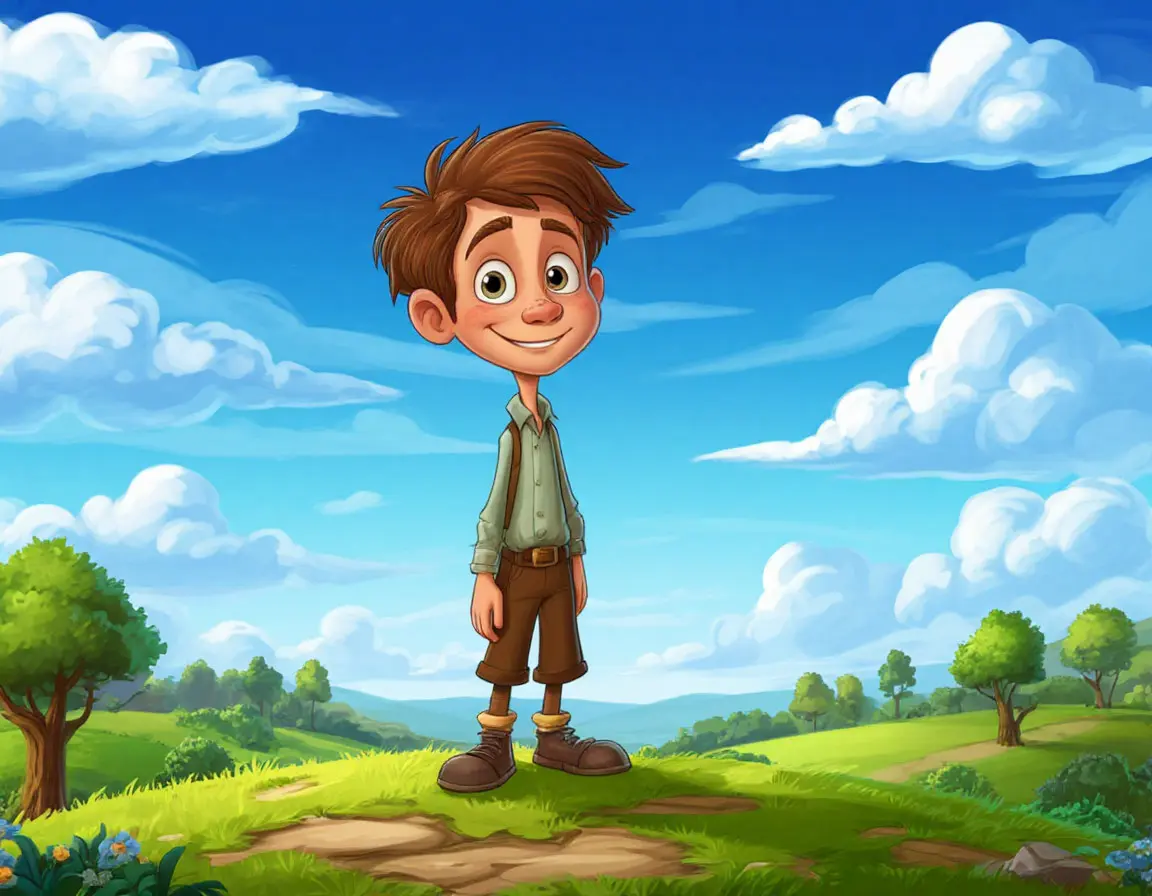 мальчик на природе