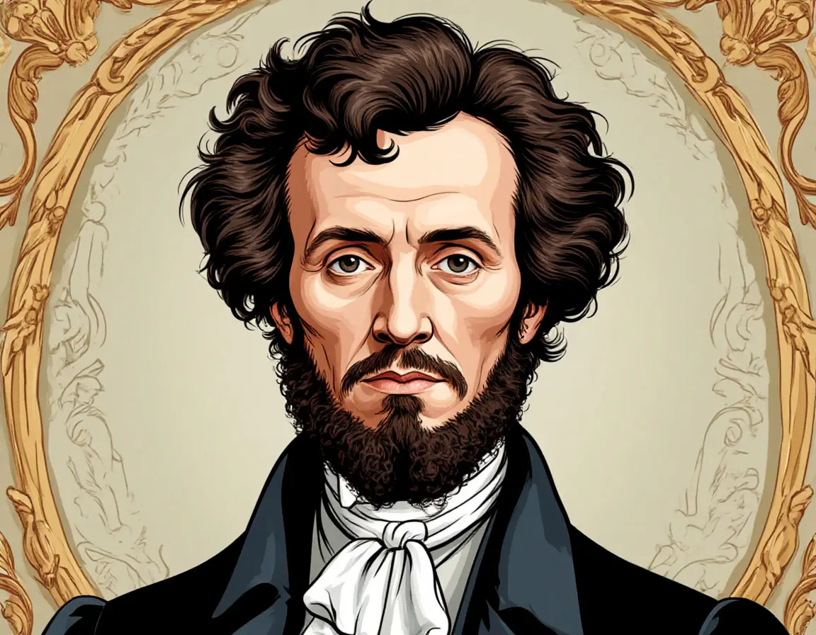 портрет человека с бакенбардами