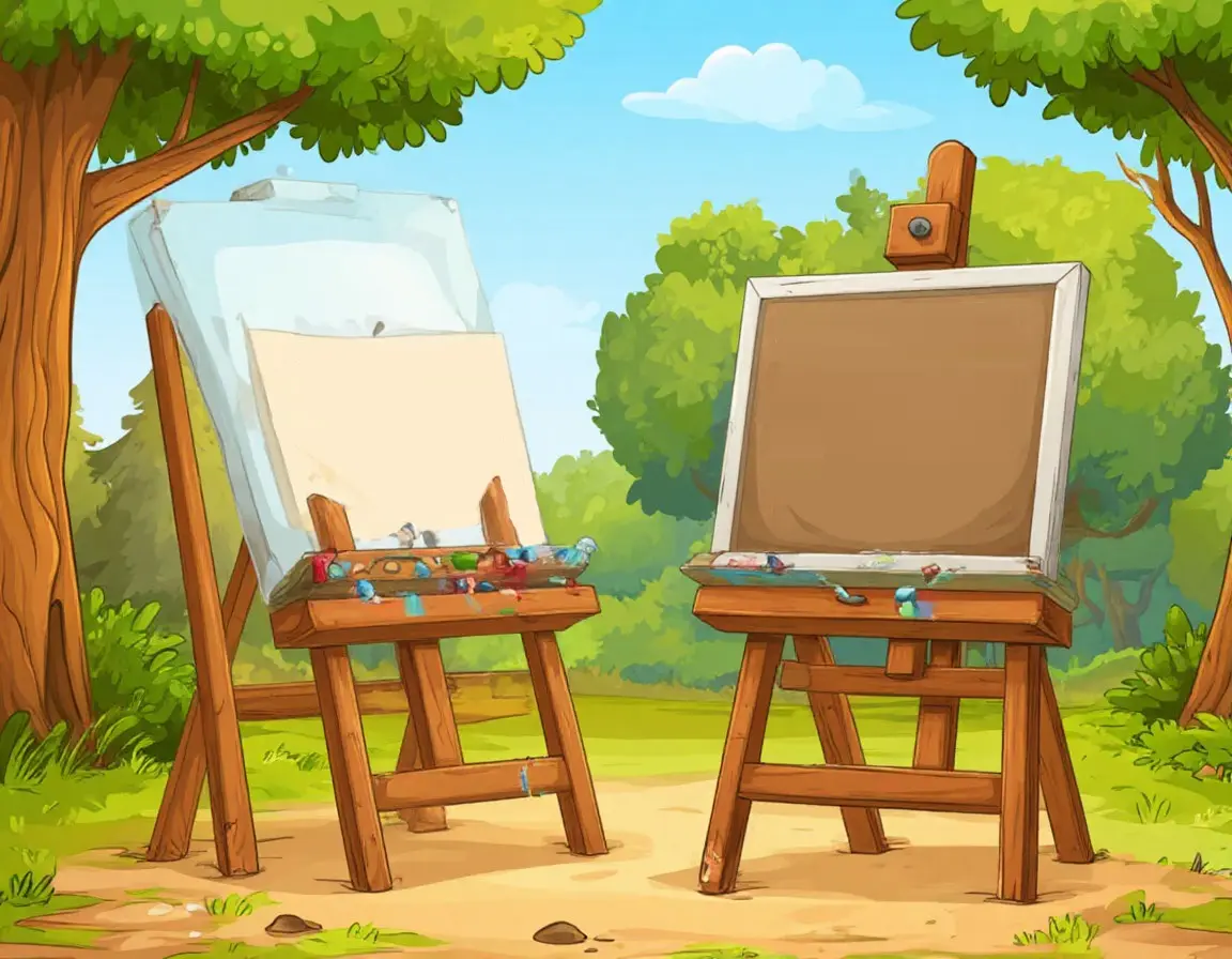 холст на рамке для картины на подставках