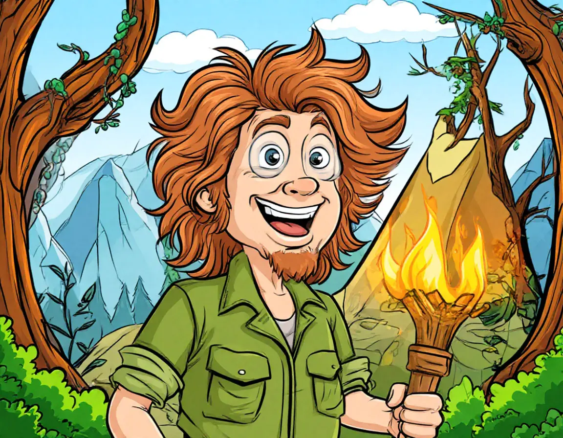 человек с факелом