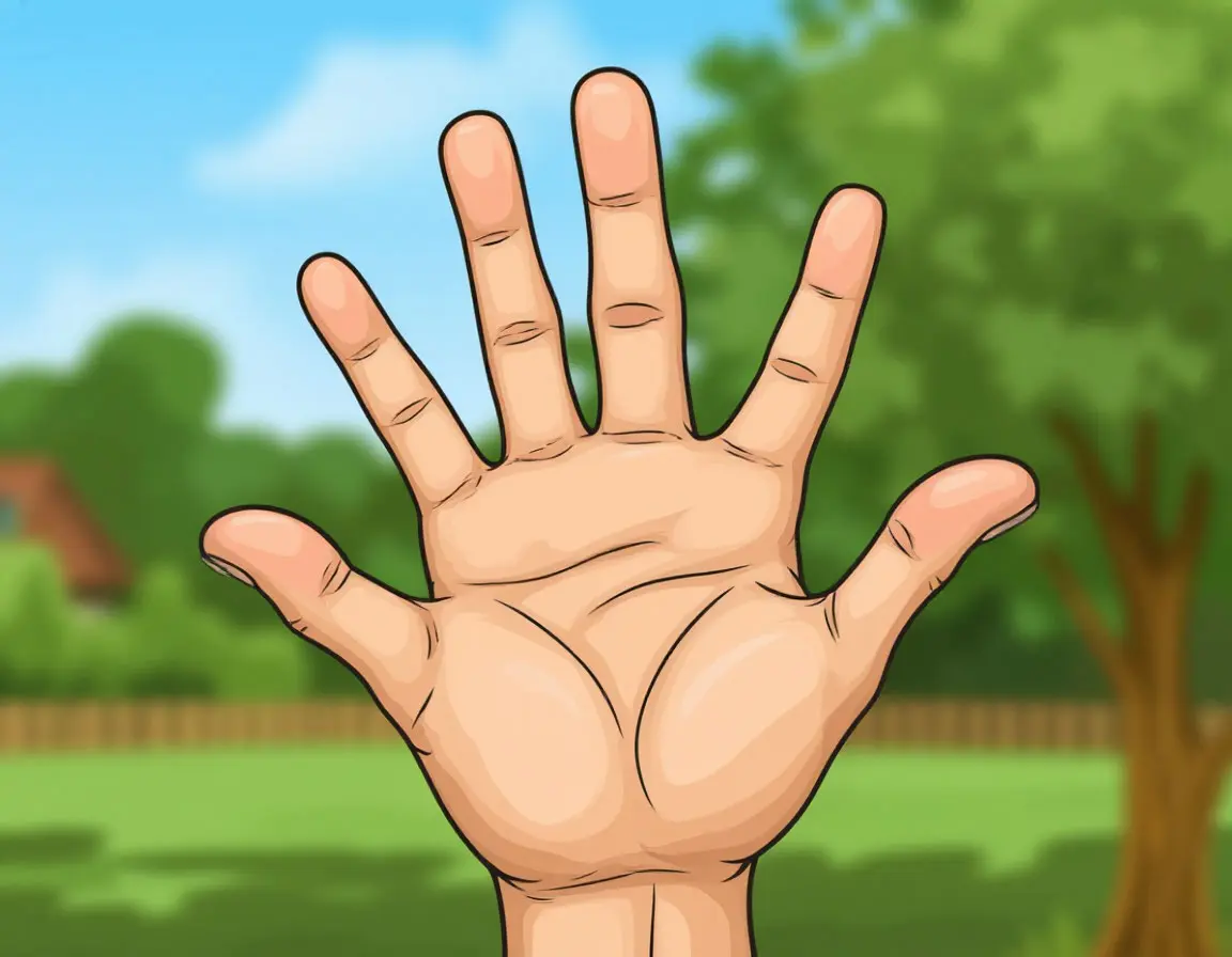 на руке шесть пальцев