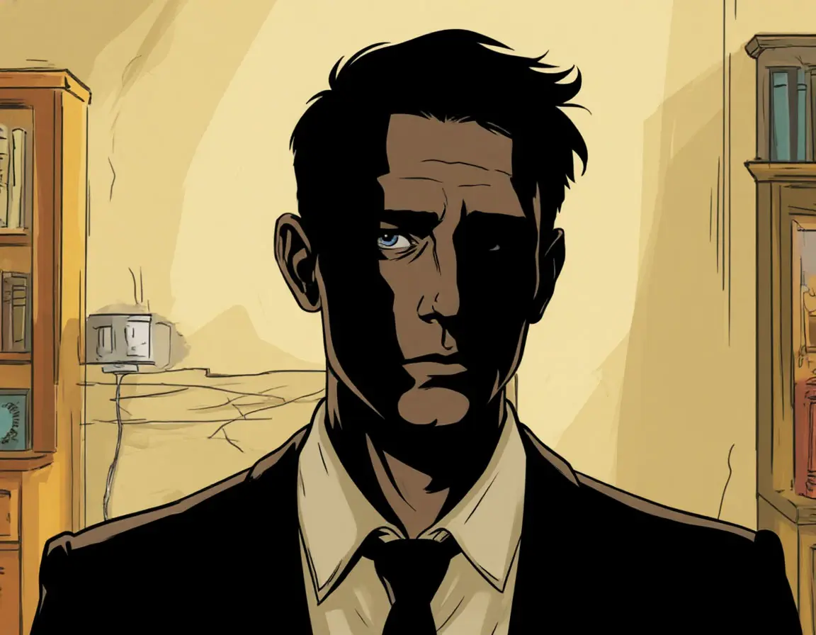 человек в тени