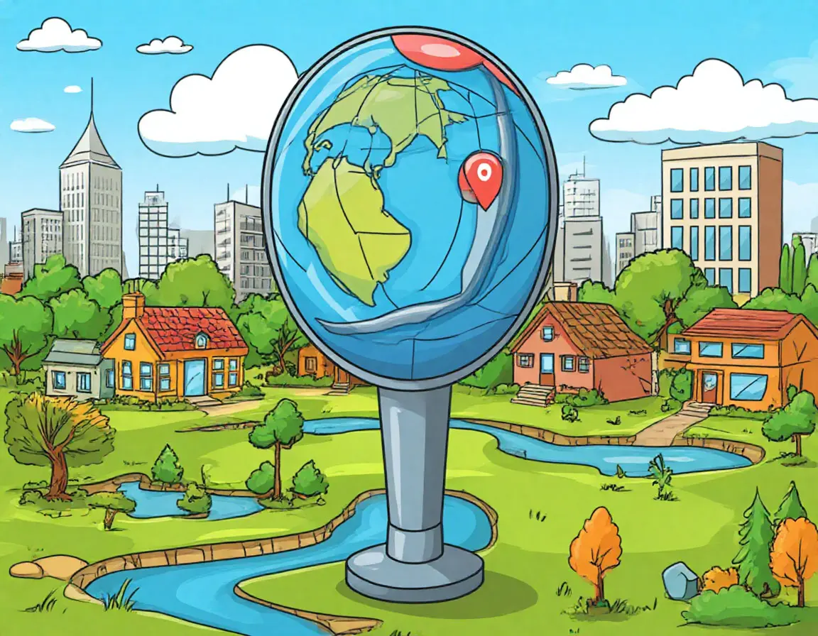 глобус в городе