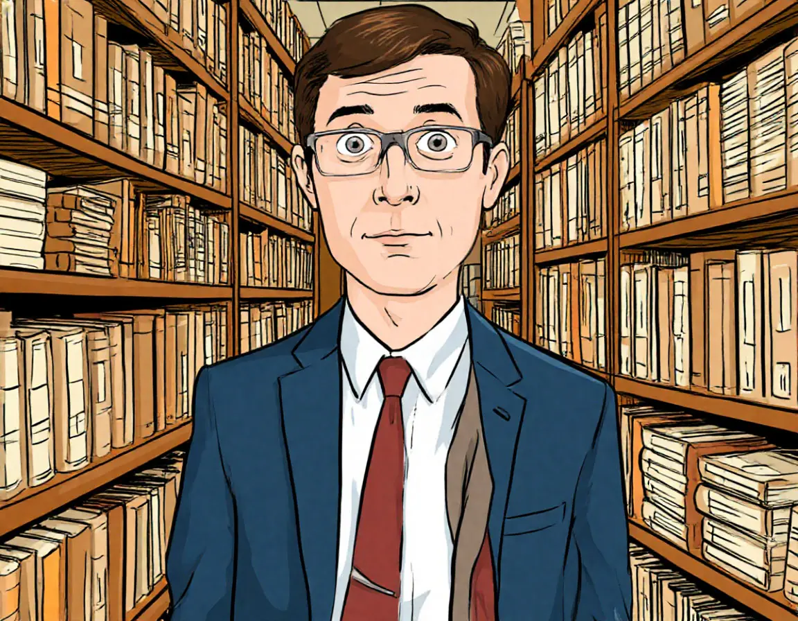 человек в архиве