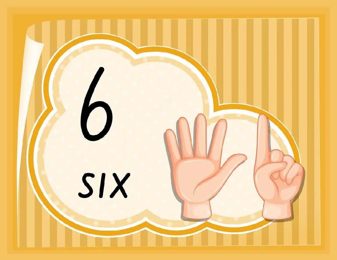 цифра 6 на английском six