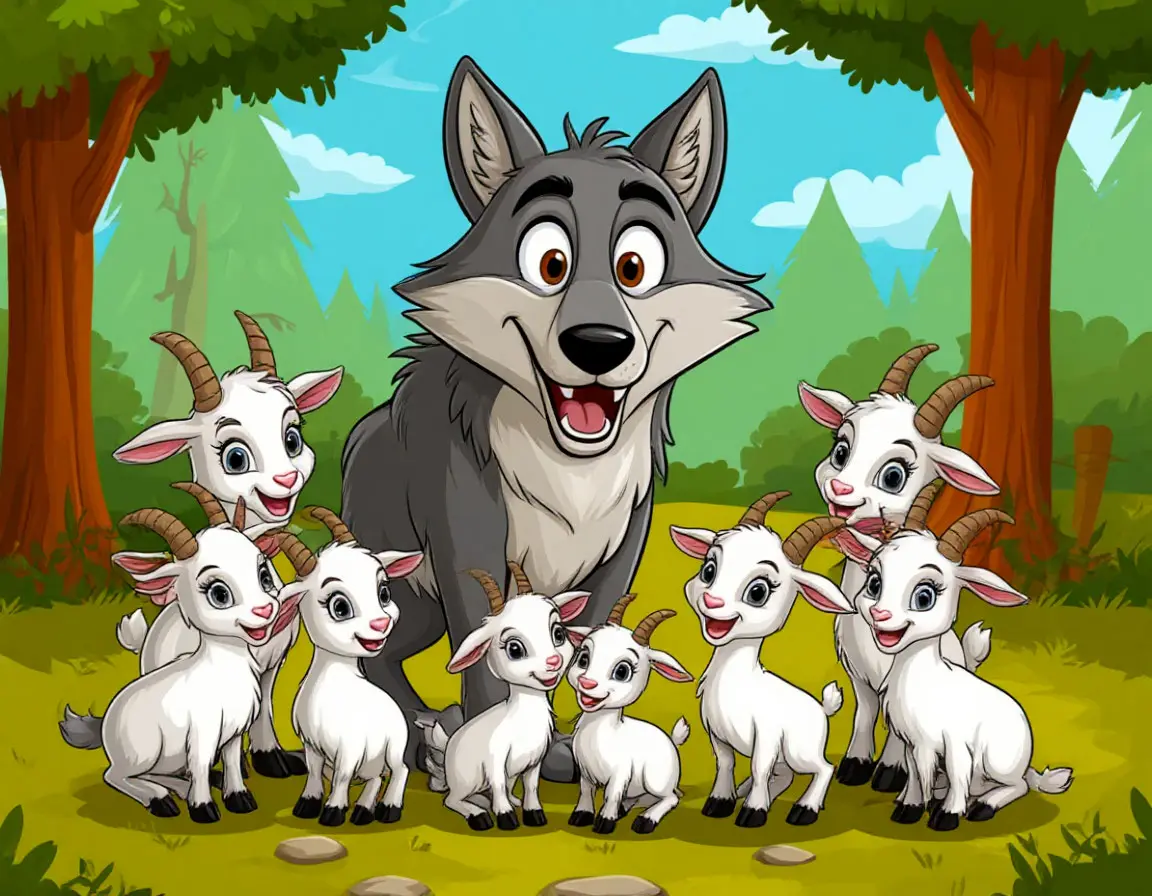 волк и козлята