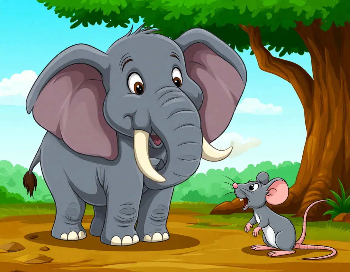 мышка и слон