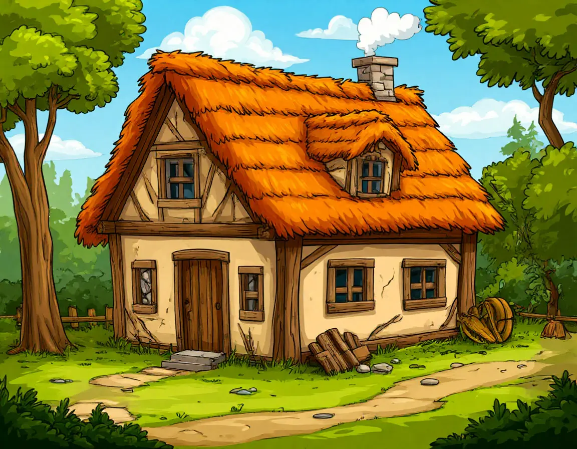 ветхая избушка