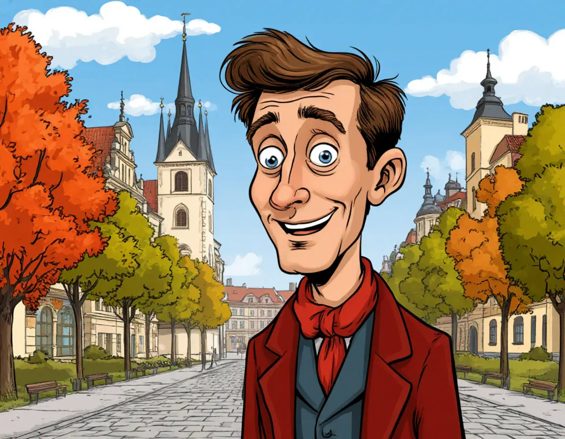 растерянный человек в городе