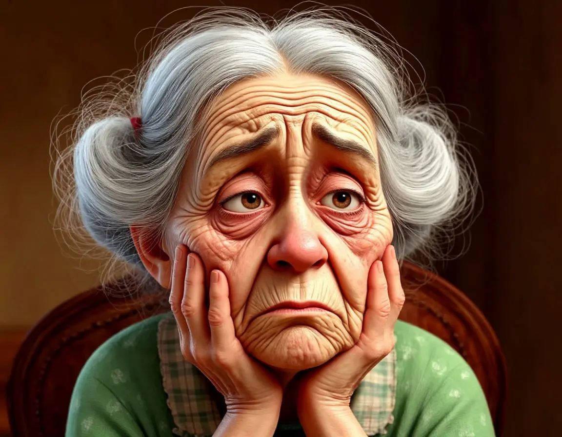 Старушка расстроилась