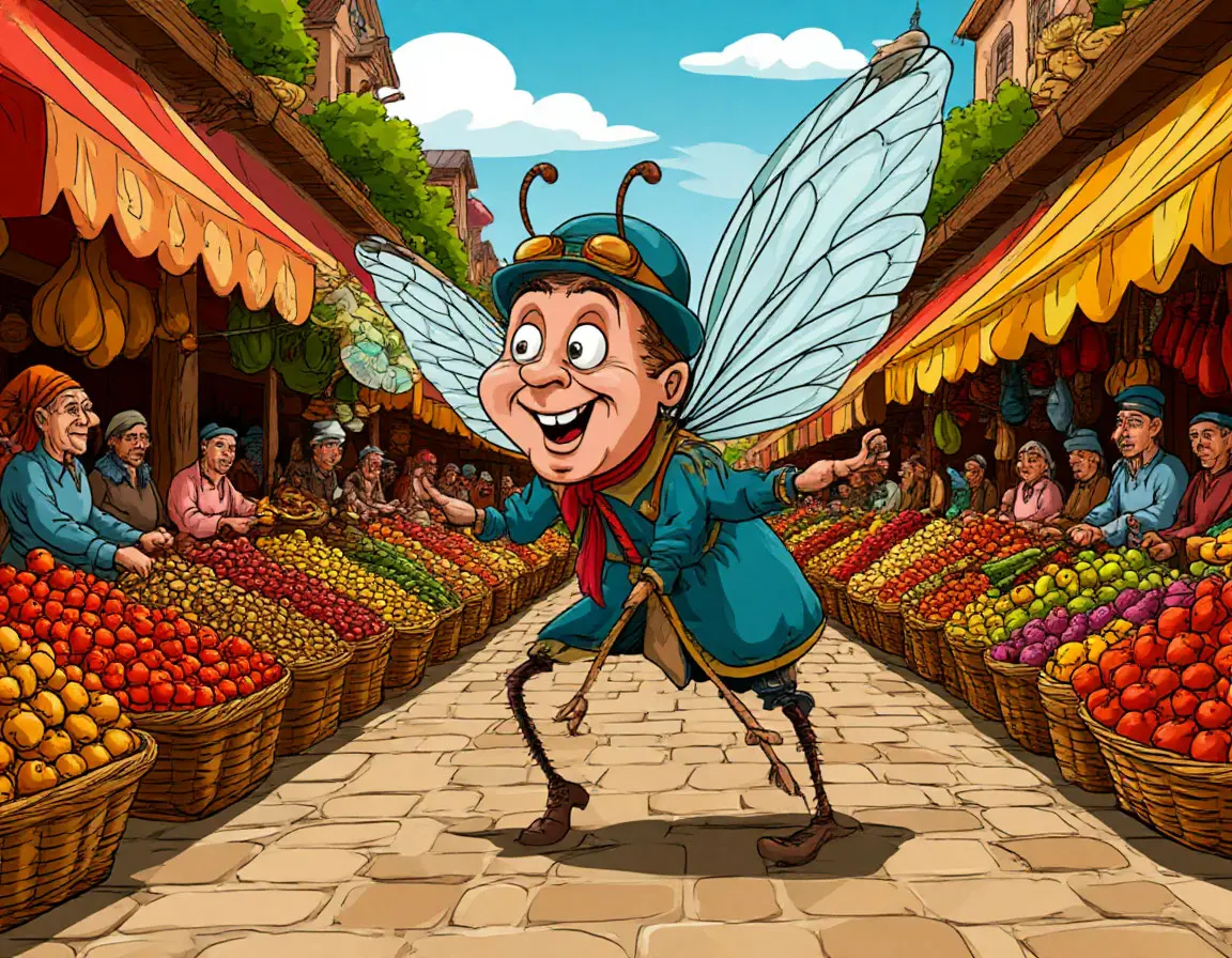 муха на базаре