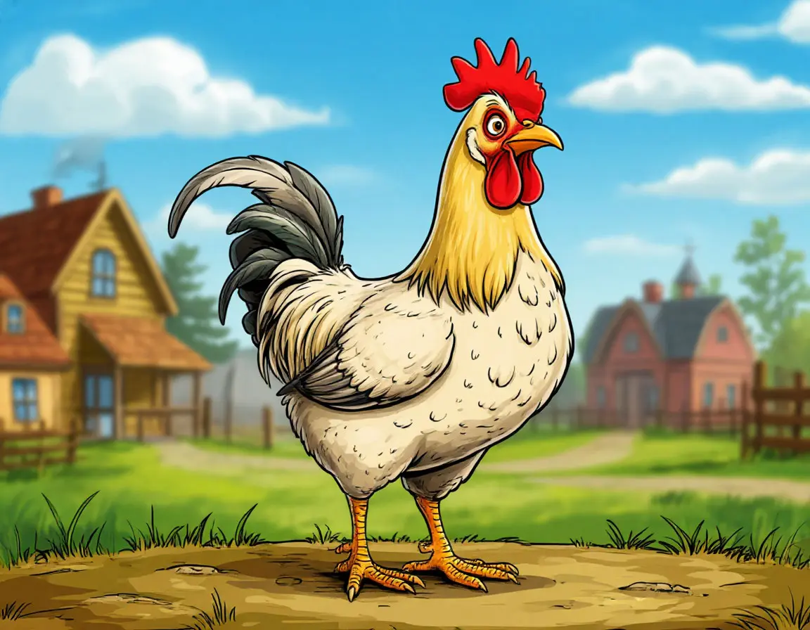 петух курица