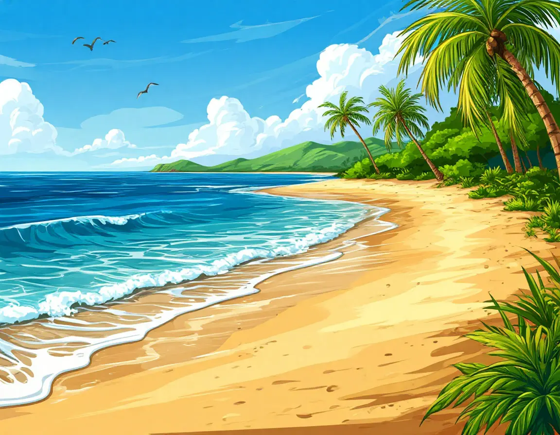 берег океана