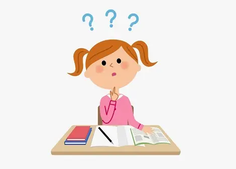 Девочка думает