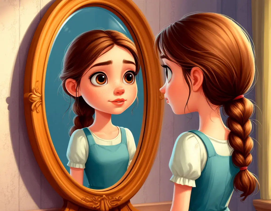 девочка в зеркале