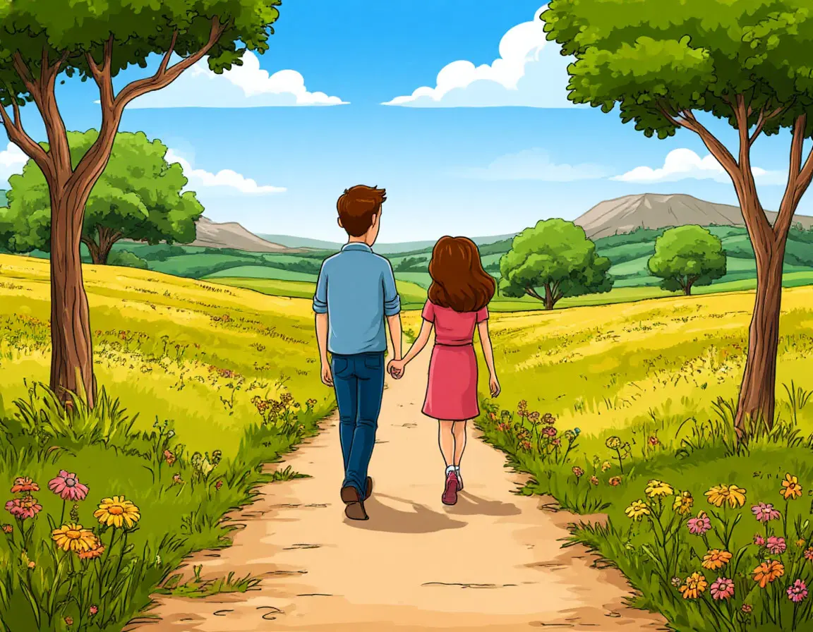 пара идет в даль