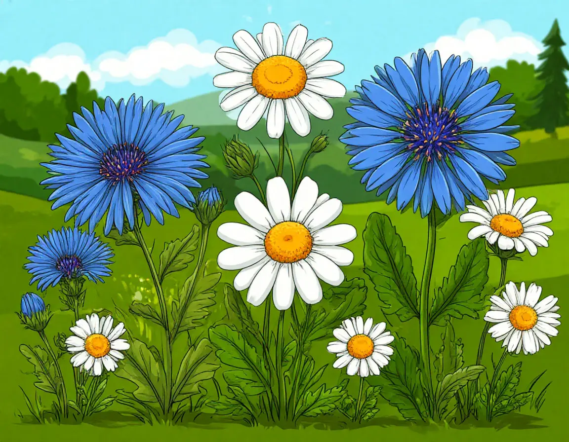полевые цветы