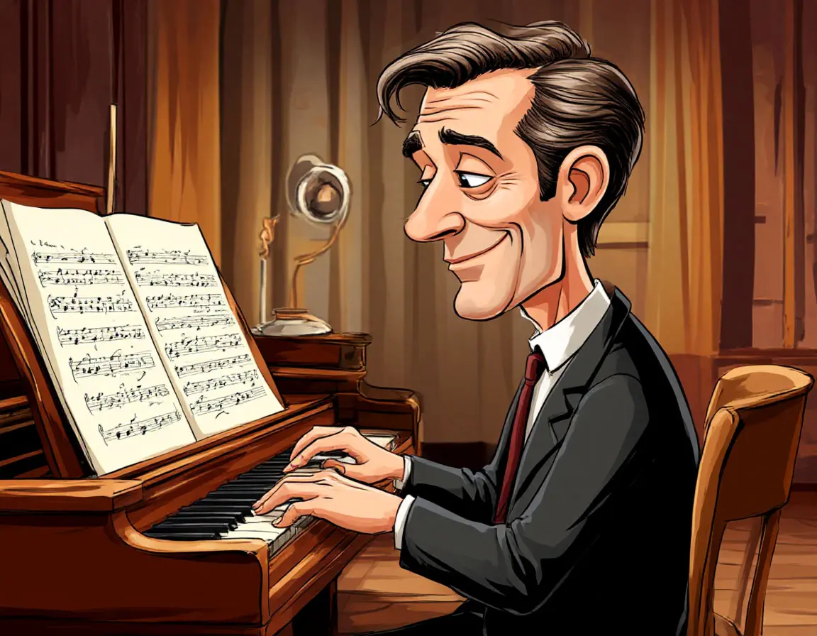 человек играет на рояле