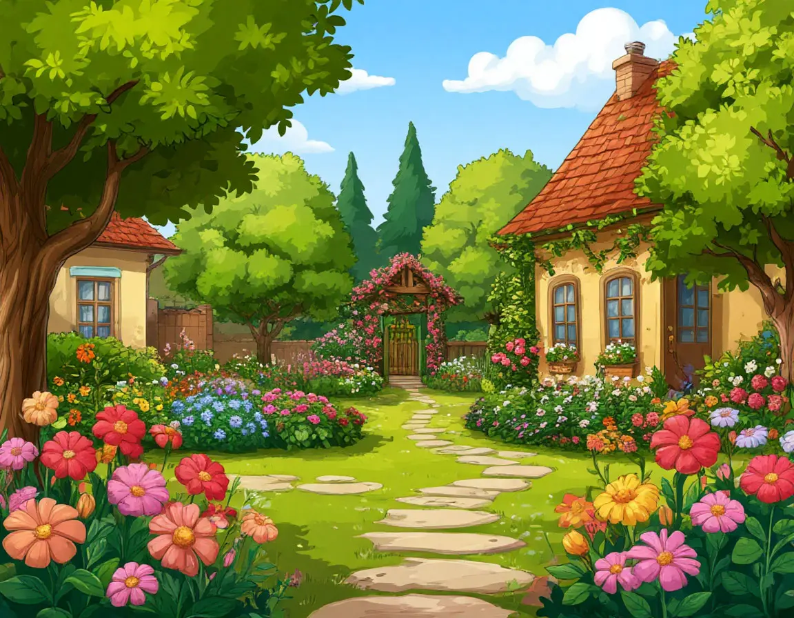 цветущий сад