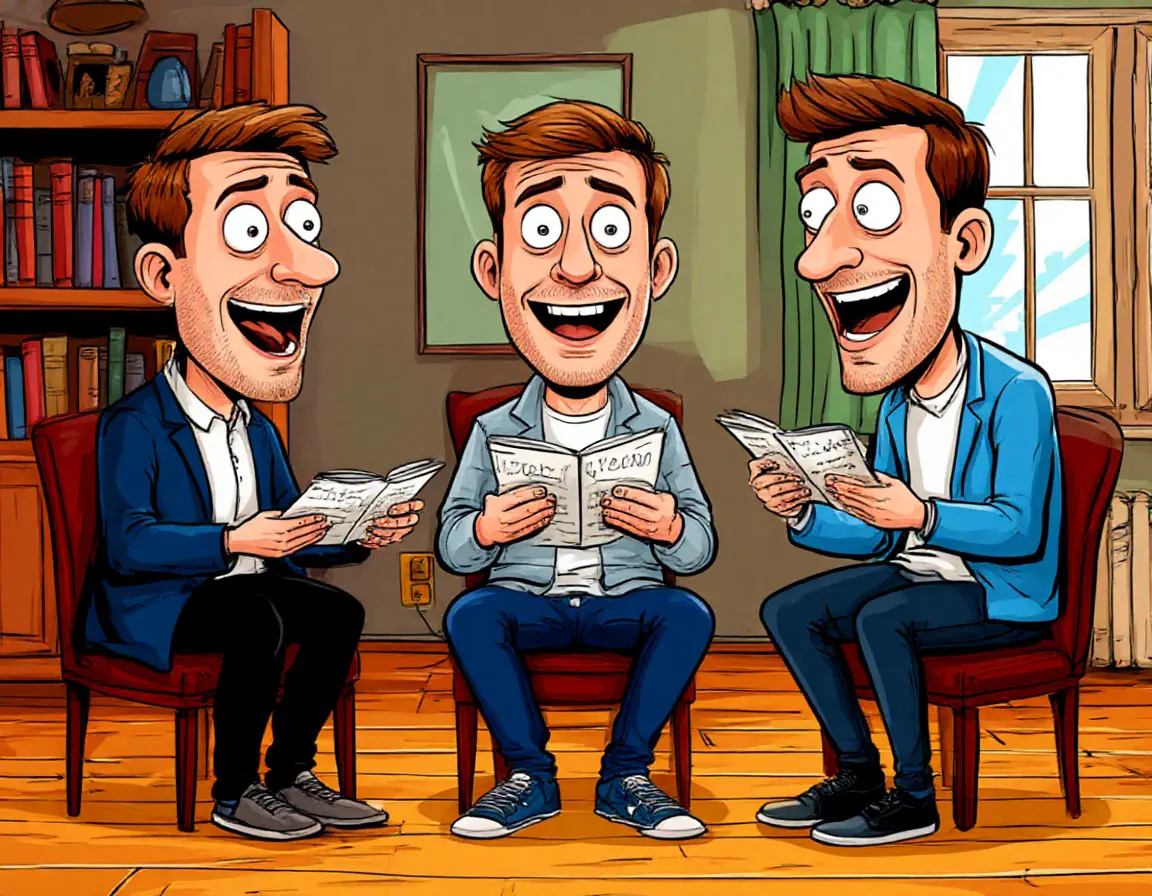 три человека