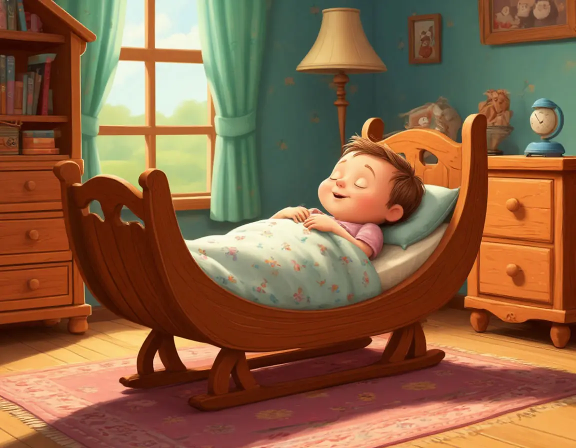 ребенок спит в кроватке