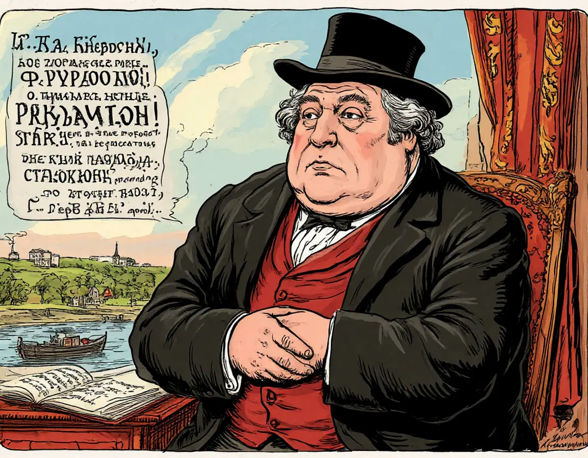 автор басни большой мужчина