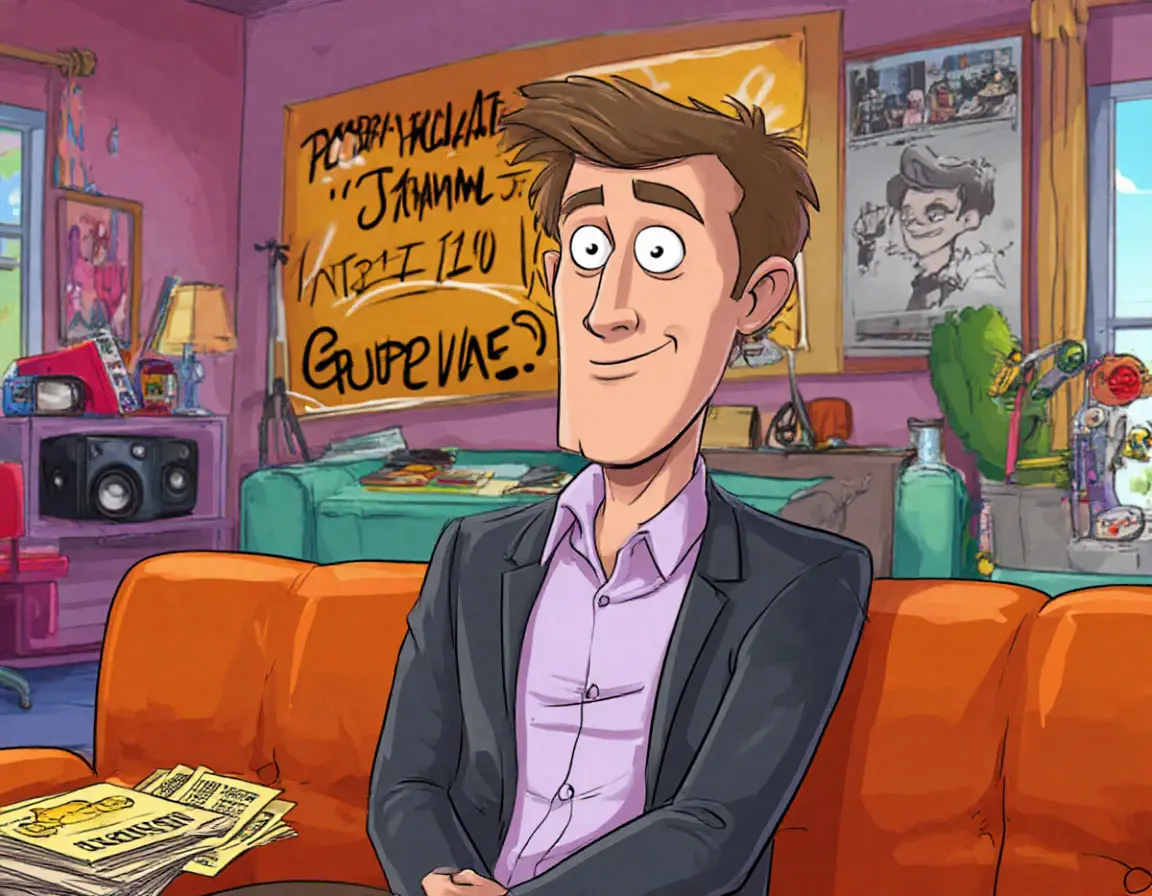 человек сидит на диване в студии звукозаписи