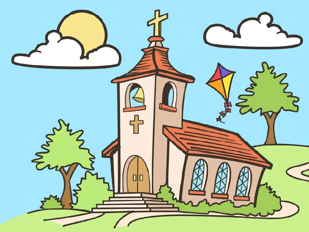 рисунок церковь
