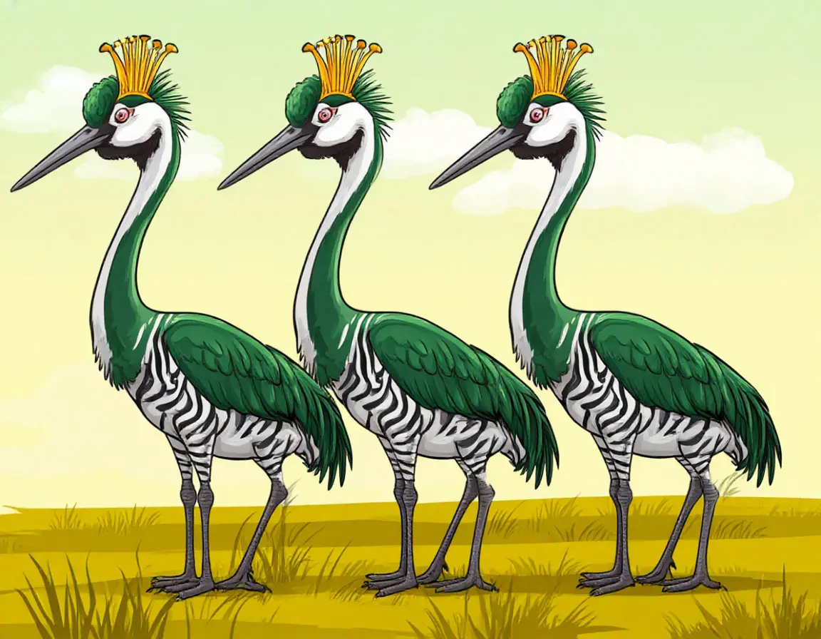 три зеленых