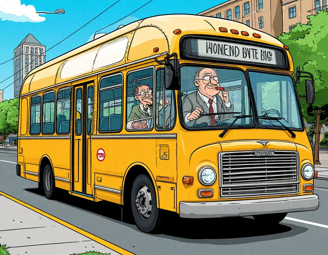 жёлтый автобус