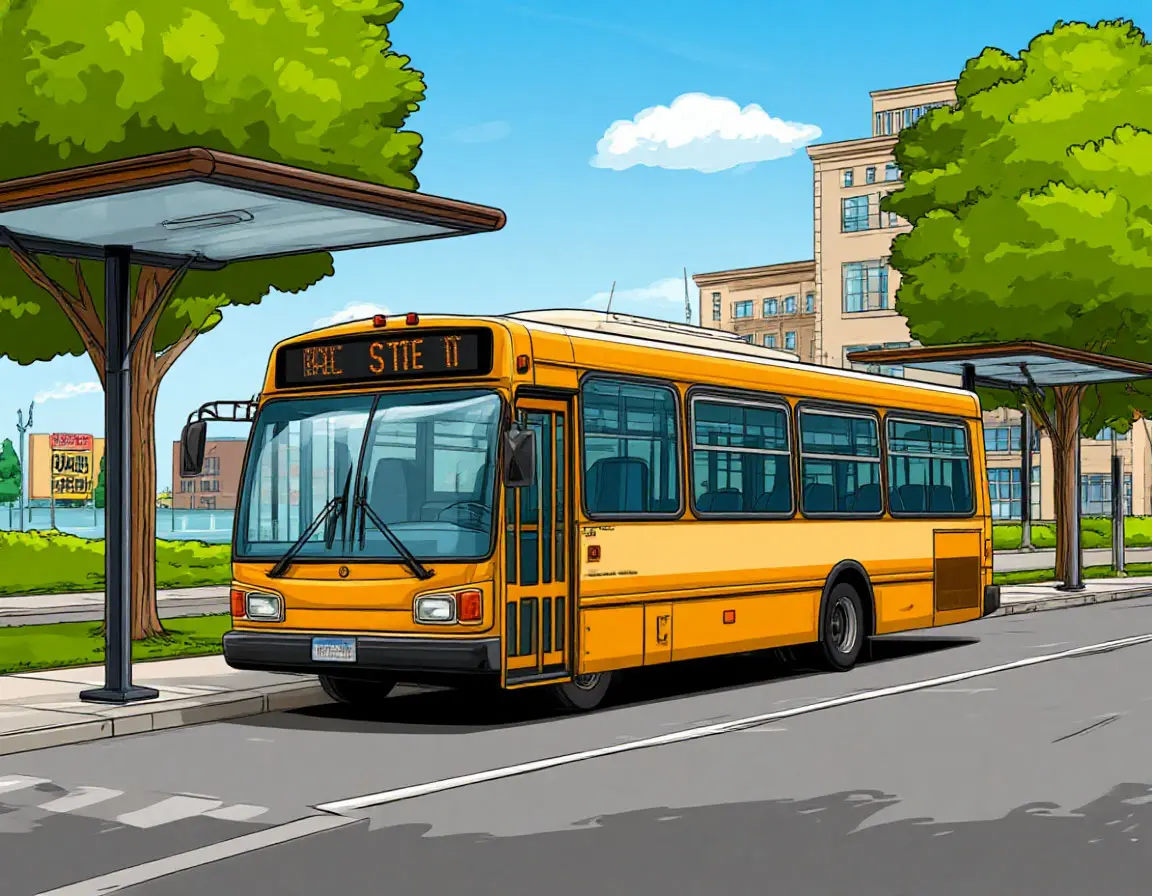 жёлтый автобус