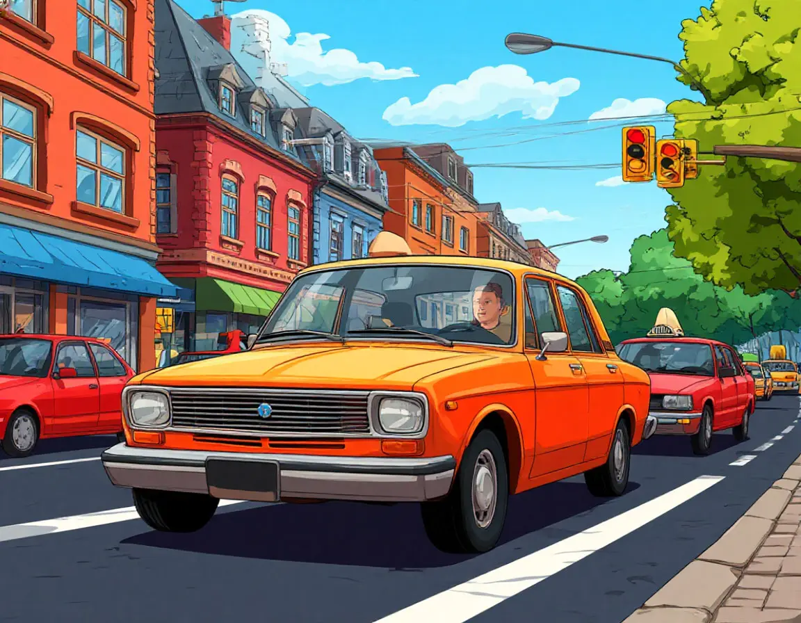 автомобили в пробке