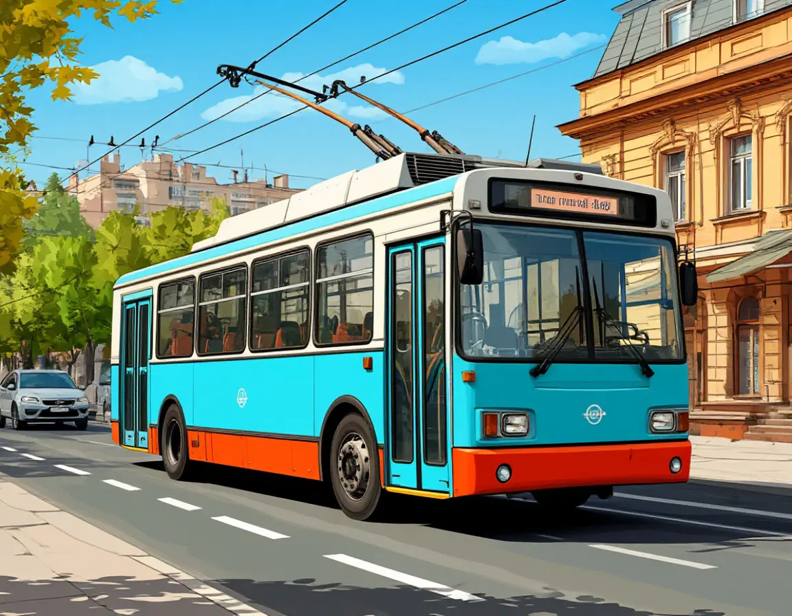 голубой троллейбус