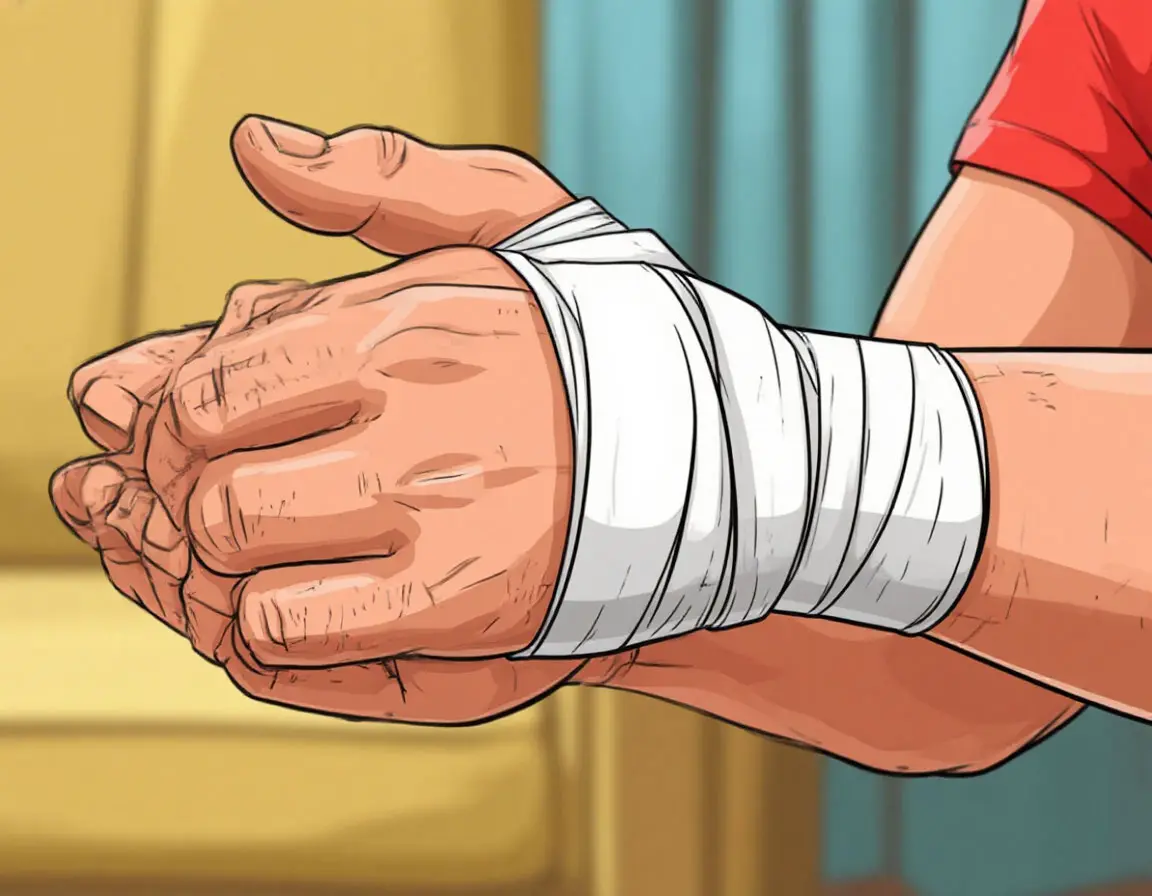 перебинтованная рука