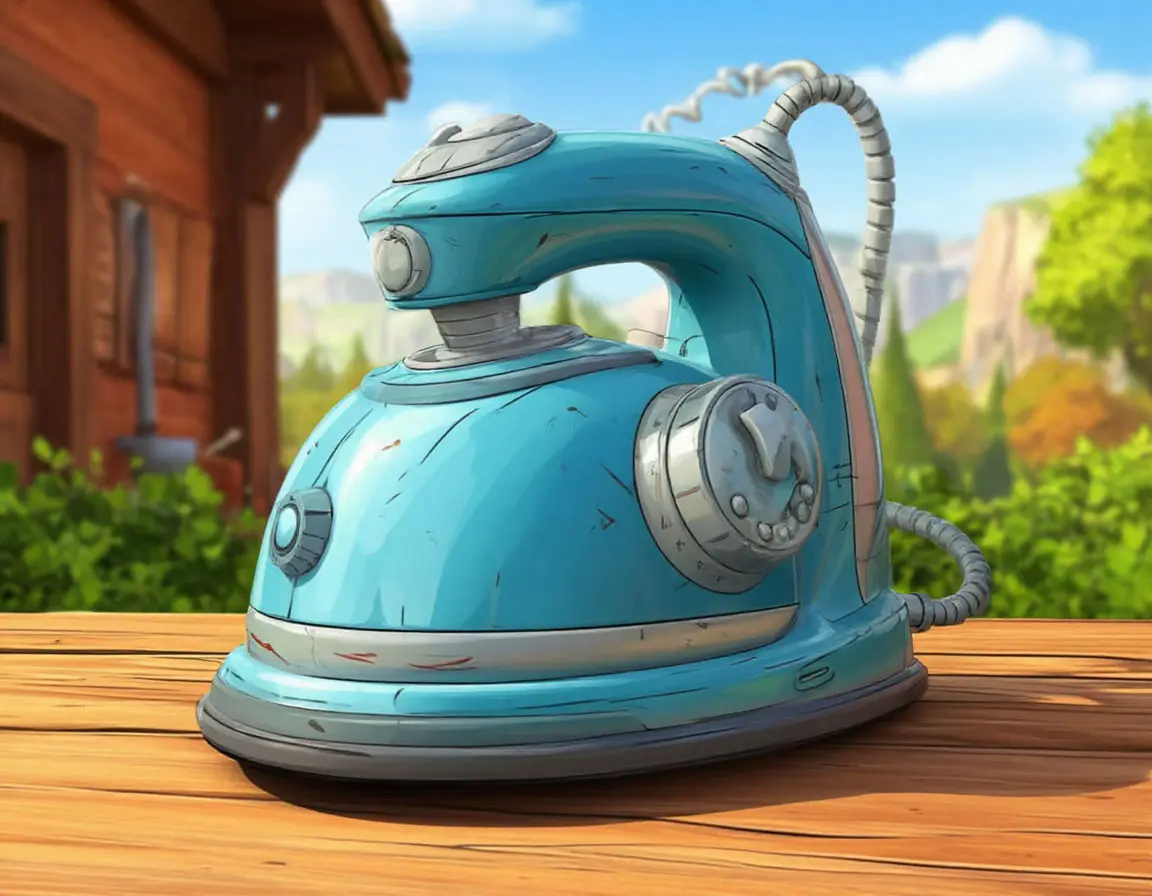 голубой утюг