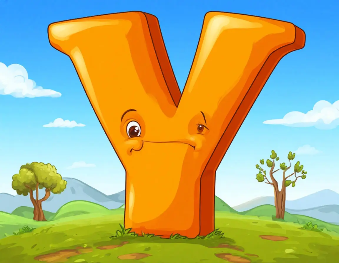 Большая жёлтая буква У