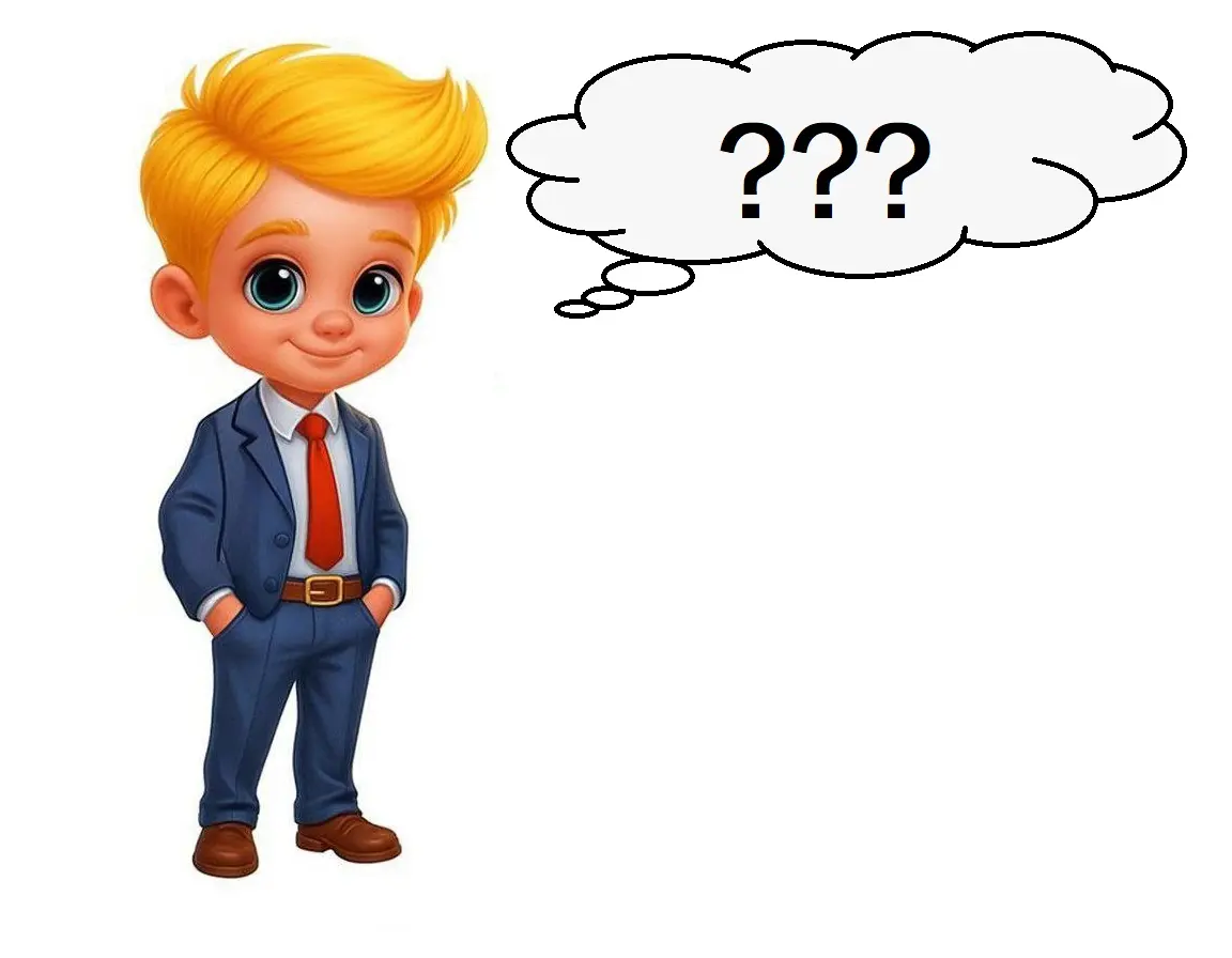 мальчик думает