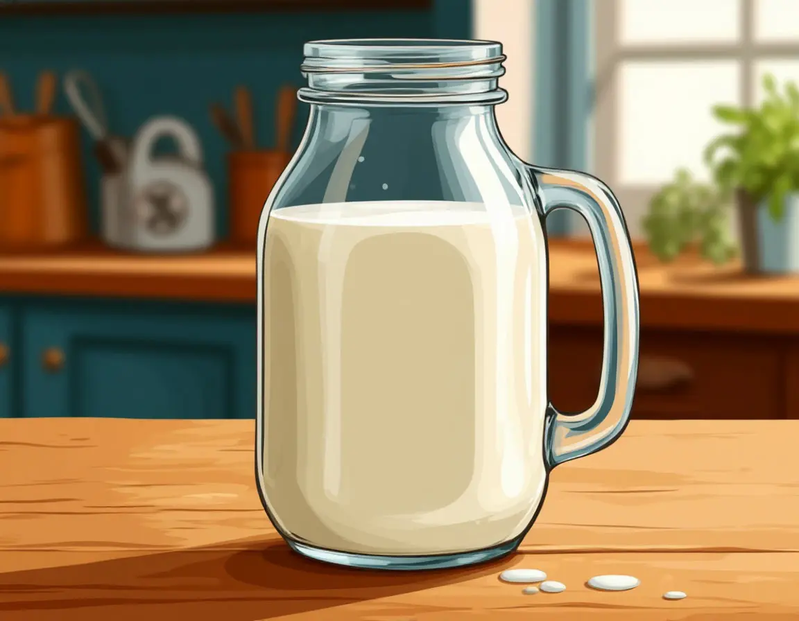 молоко в банке