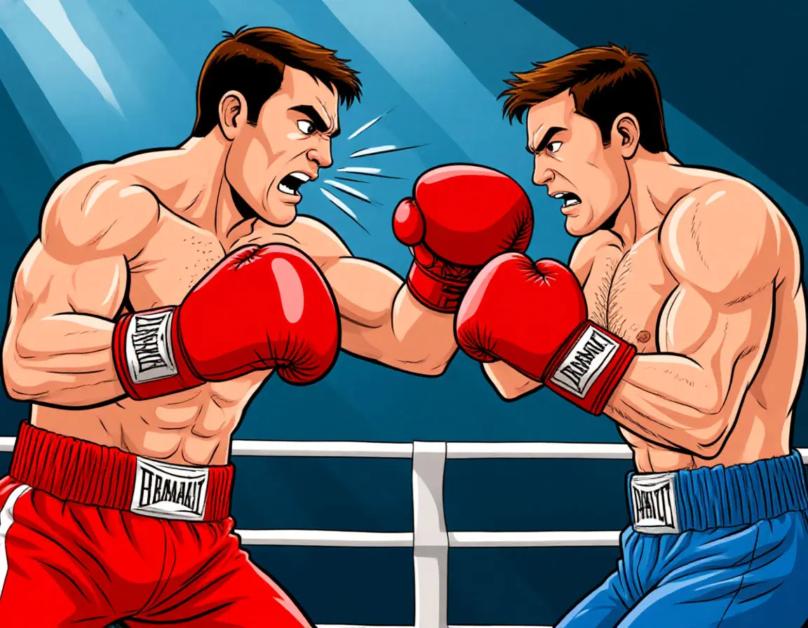 удар в боксе