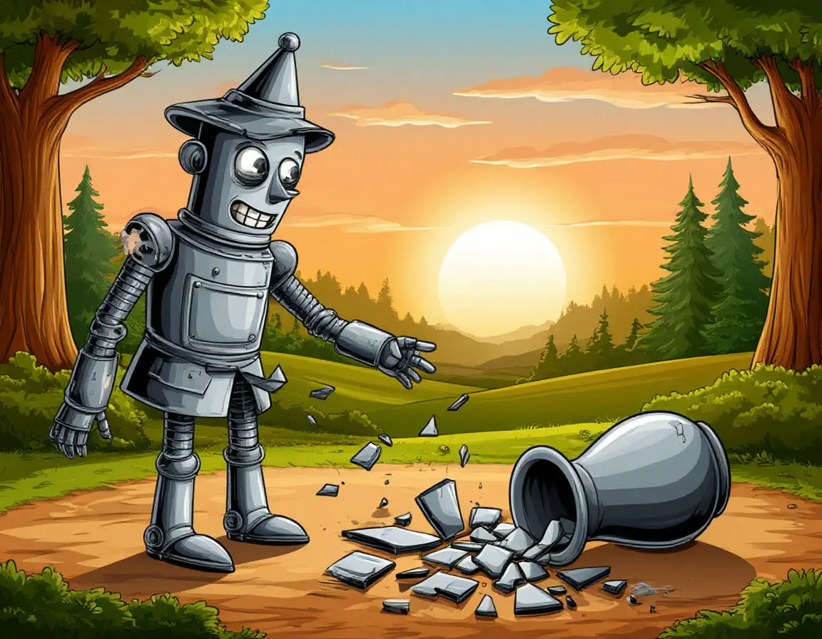 дровосек разбил вазу