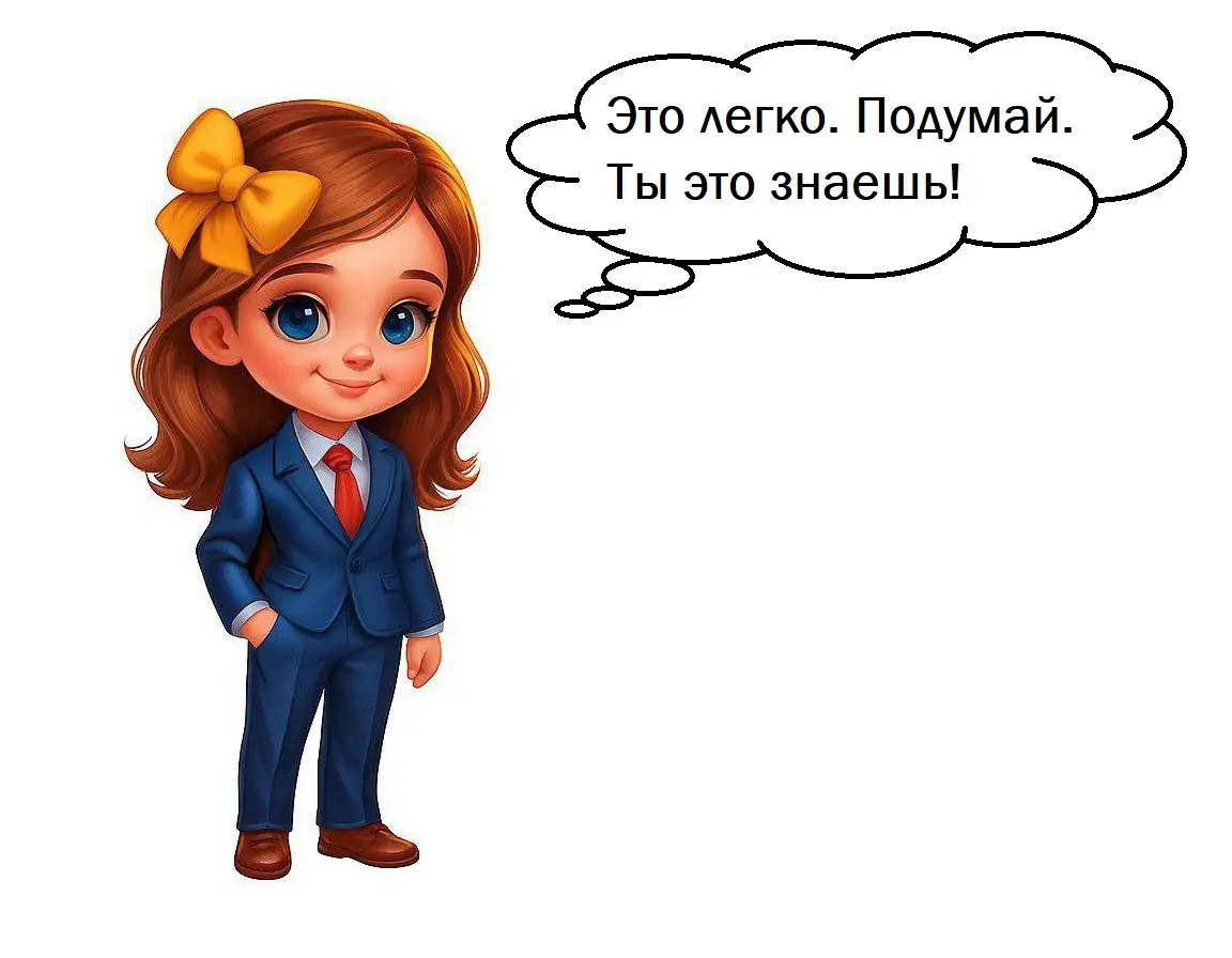 девочка. подумай ты это знаешь