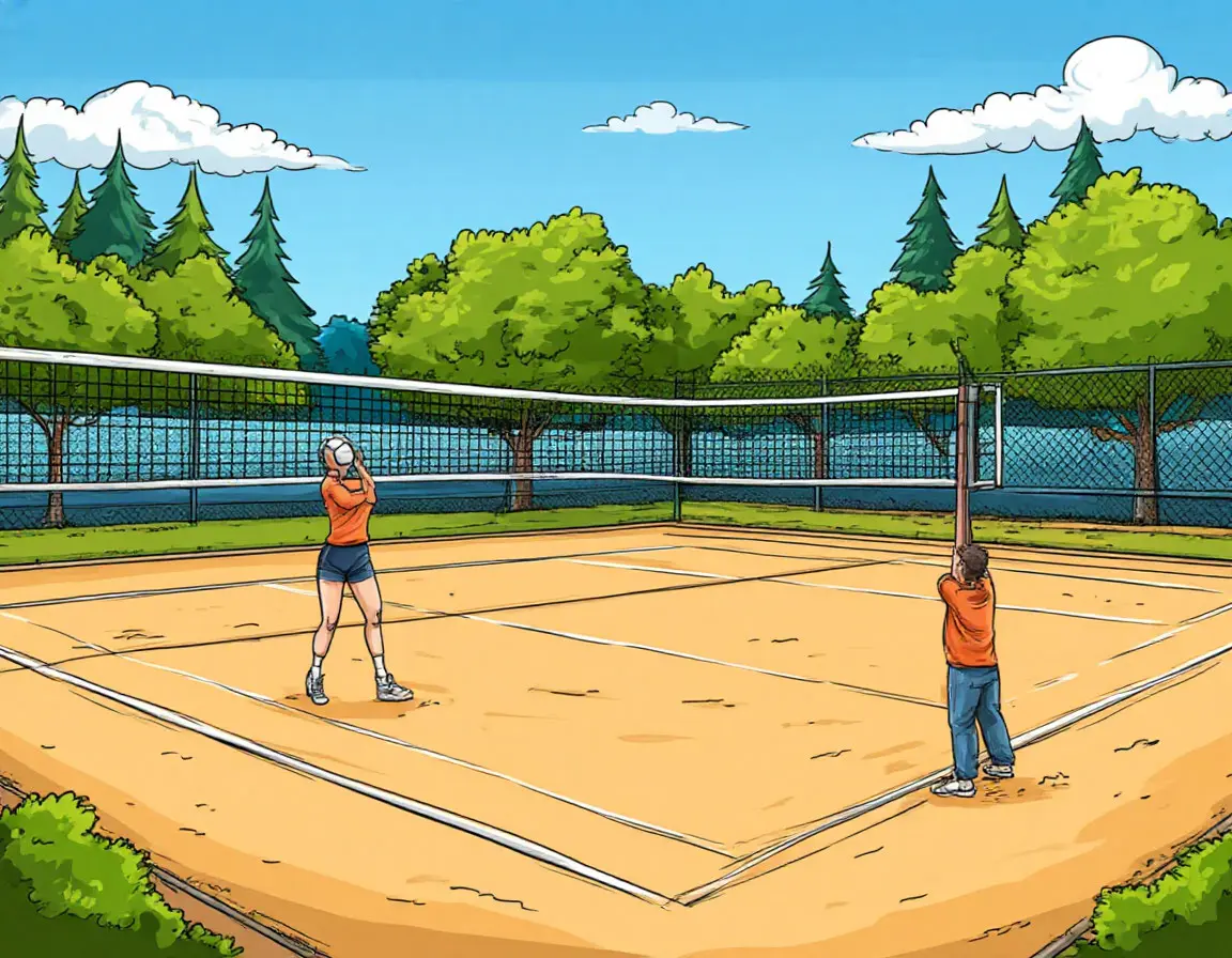 Волейбольная площадка (сетка)