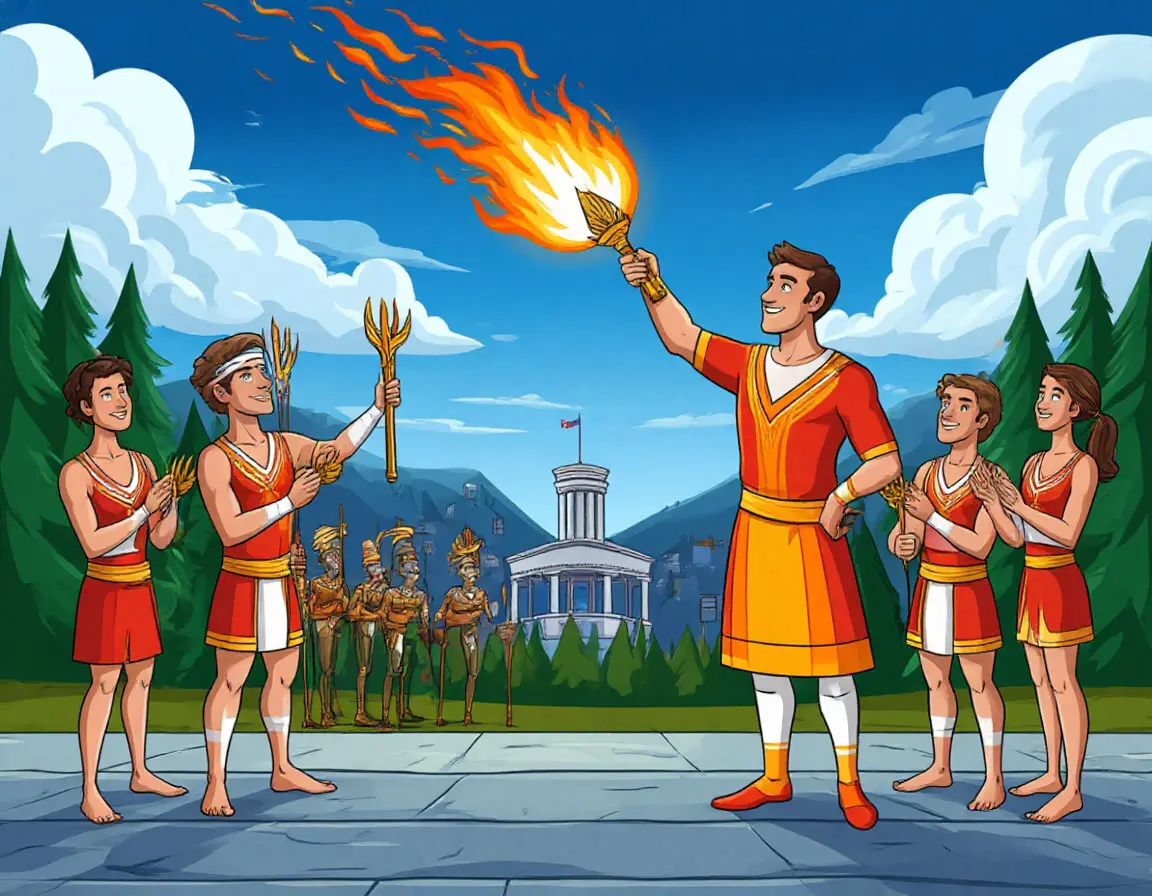 олимпийский огонь