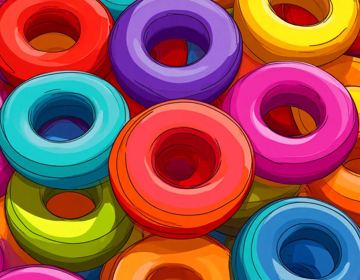 цветные кольца