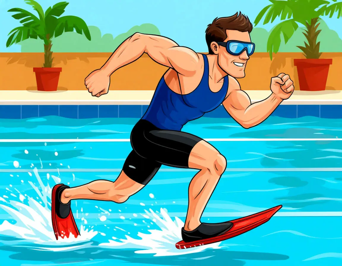 бегун в ластах